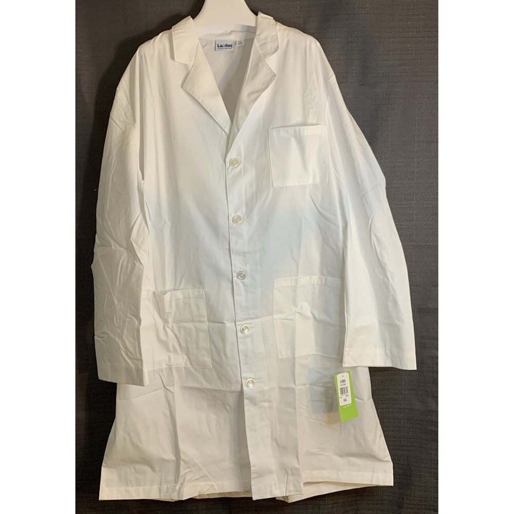 Landau Men's 3 Pocket White  Lab Coat Size 52L 3145 WWY New With Tags